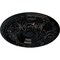 Ekena Millwork Granada Ceiling Medallion (Fits Canopies up to 7 1/8"), Hnd-Painted Black Pearl, 23 1/2"OD x 2 3/4"P CM24GABPS - alternate 2
